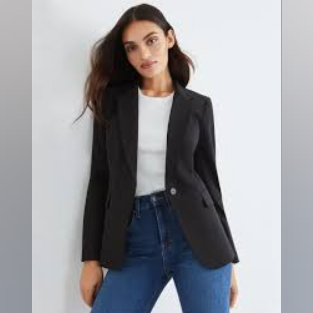 Veronica Beard 4 "Classic Dickey Jacket" wool navy blue